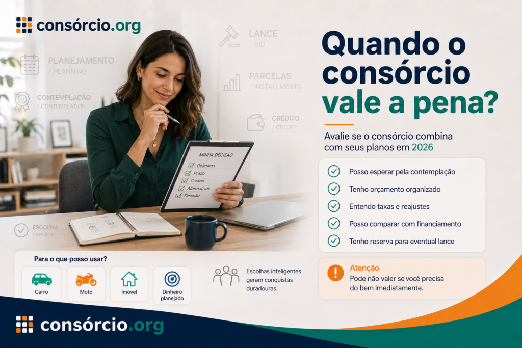 o consórcio vale a pena para voce