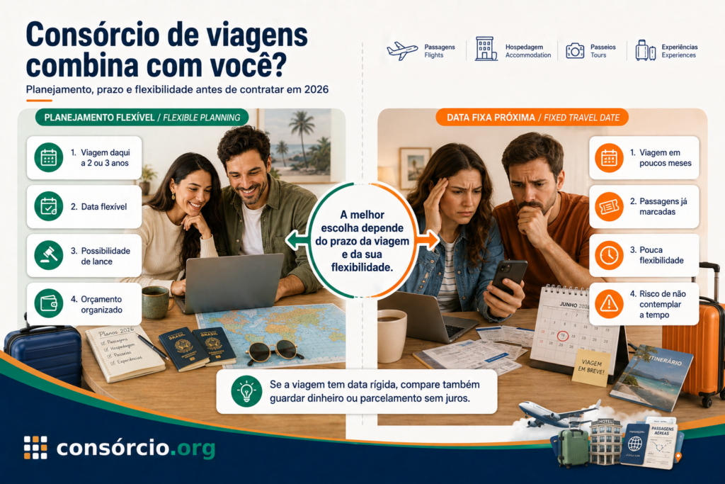 consórcio viagem conjunta