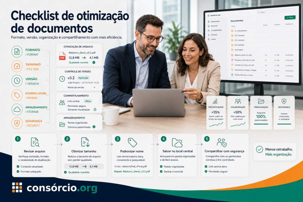otimização de documentos