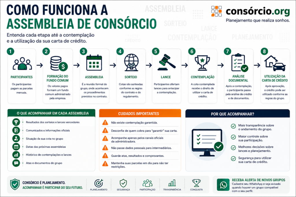 assembleia de consórcio veja agora