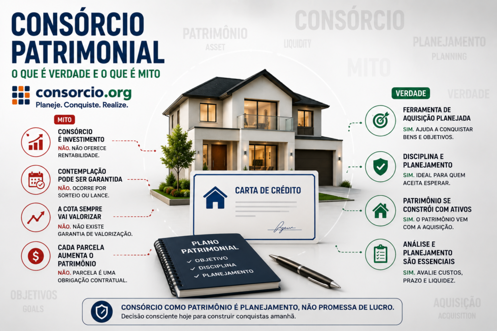 consórcio como patrimonio como funciona