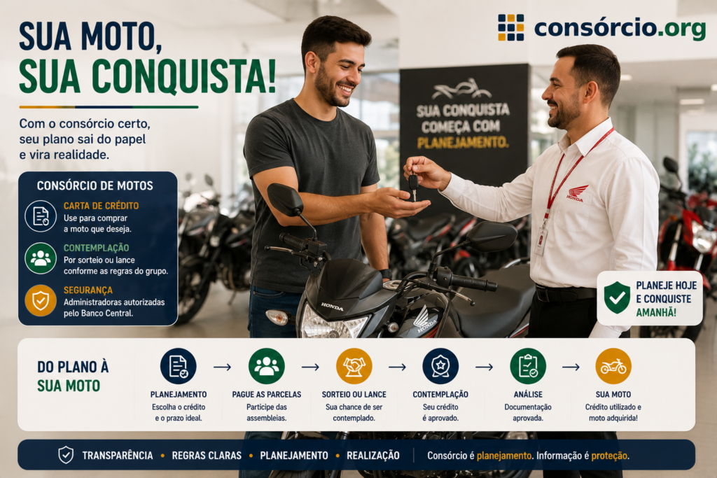 consorcio de motos vale a pena