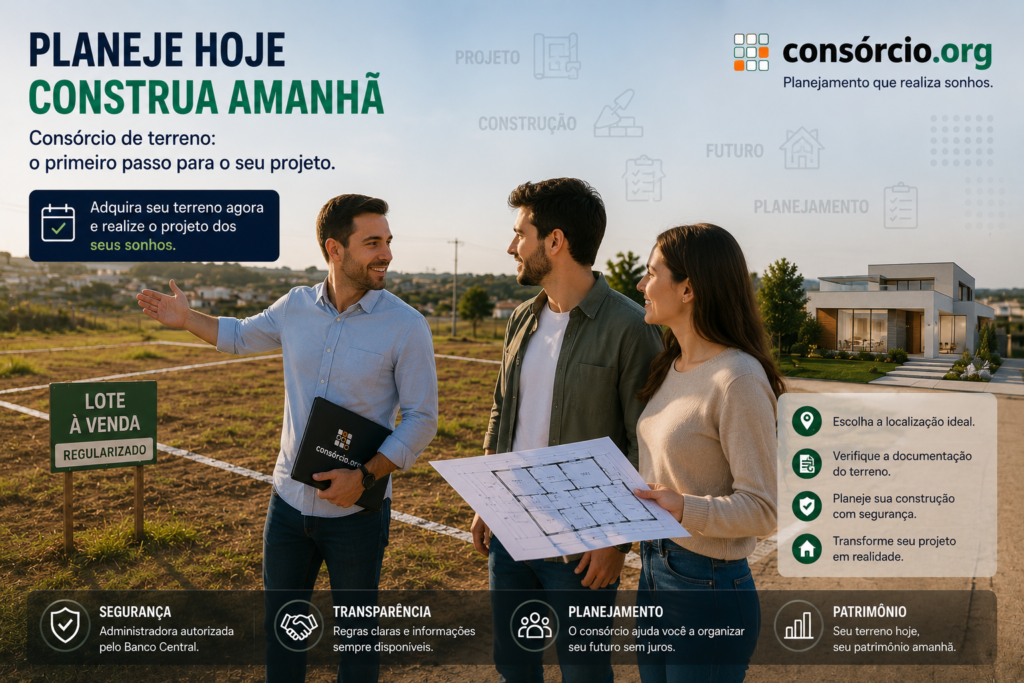 consórcio de terreno como funciona