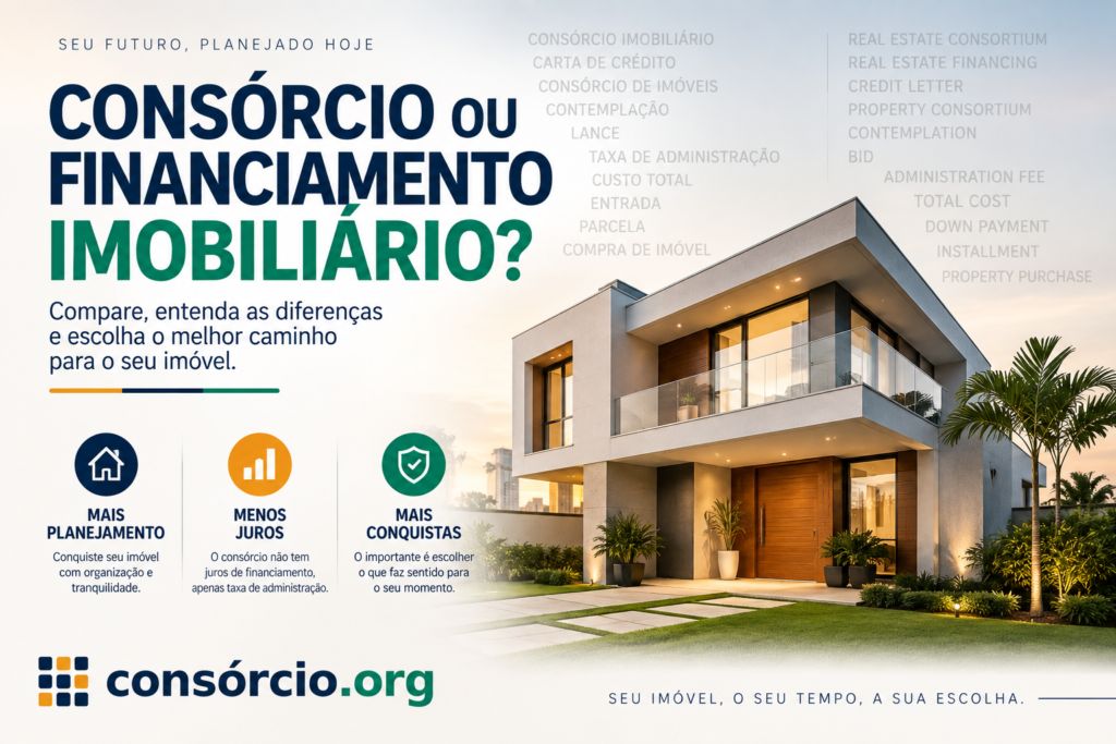 consorcio ou imobiliaria