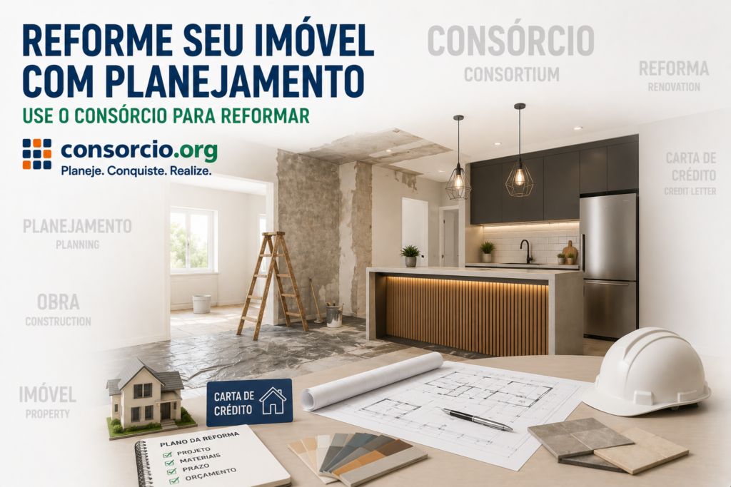consórcio para construir e reformar