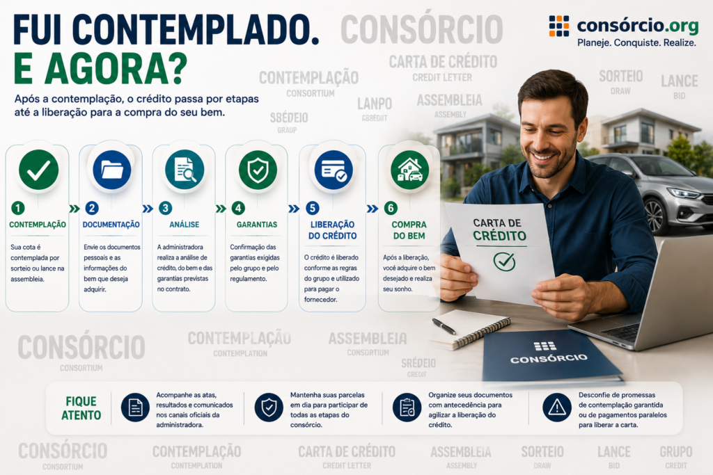 contemplação no consorcio como funciona sorteio e lance