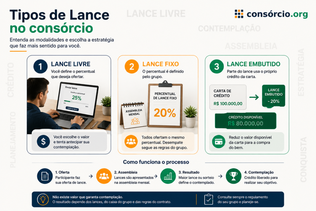 lance no consorcio tipo e estrategia