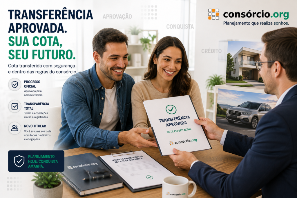 transferência de cota de consórcio vale a pena